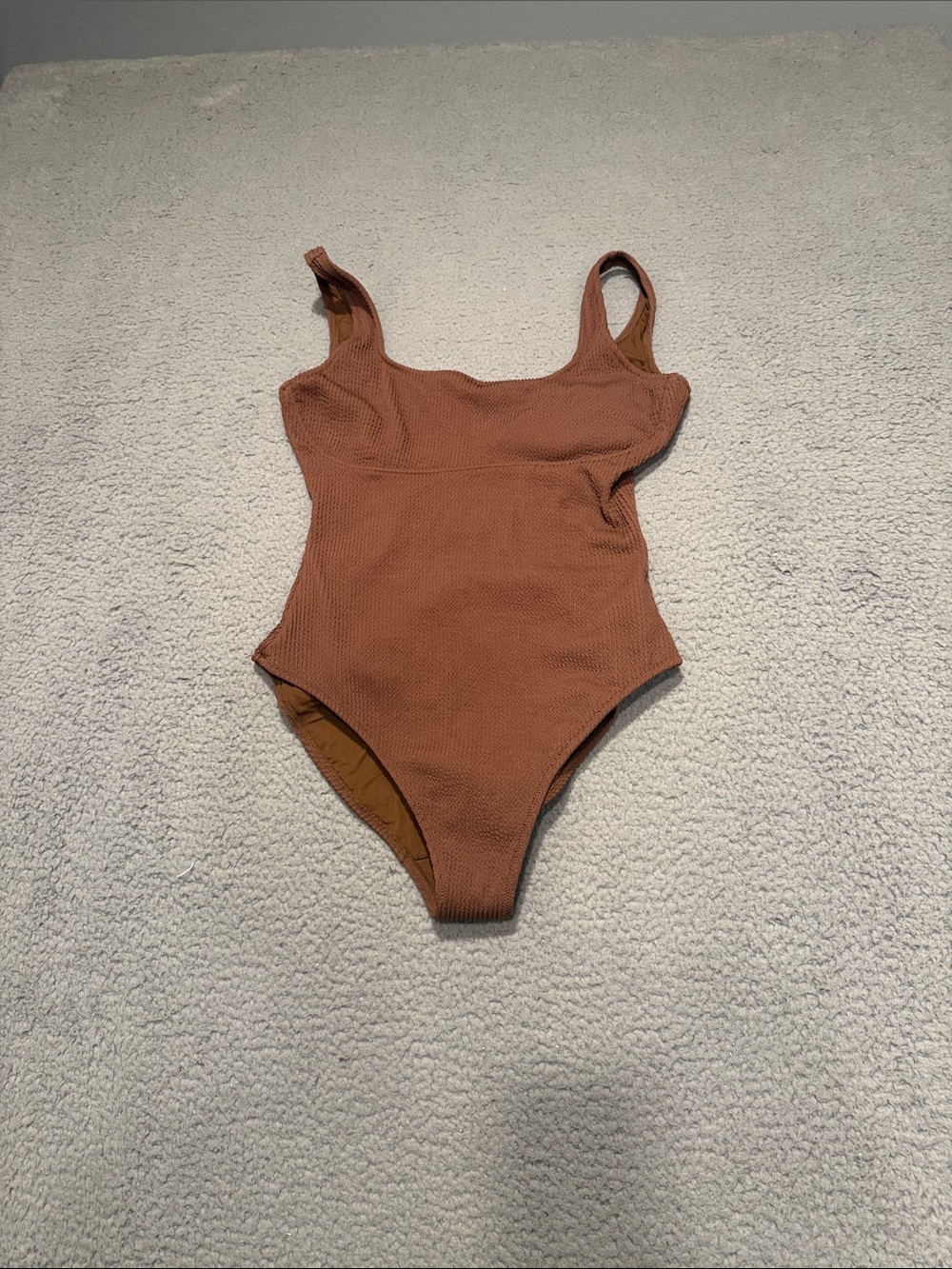 Aerie one-piece swimsuit women's brown size L